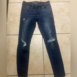 American Eagle Size 10 Distressed Jeggings